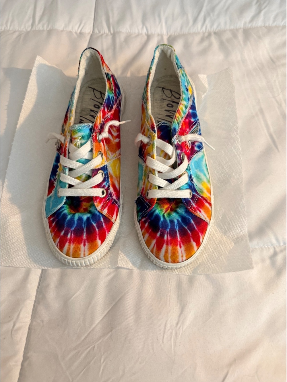 Blowfish Malibu Tie-Dye Canvas Sneakers with Side Zipper
